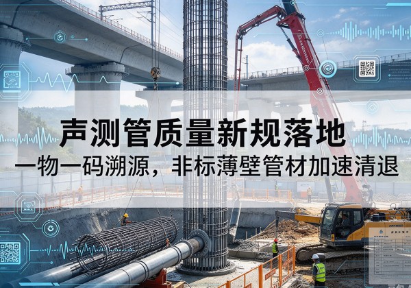 资溪声测管质量新规落地，一物一码溯源，非标薄壁管材加速清退