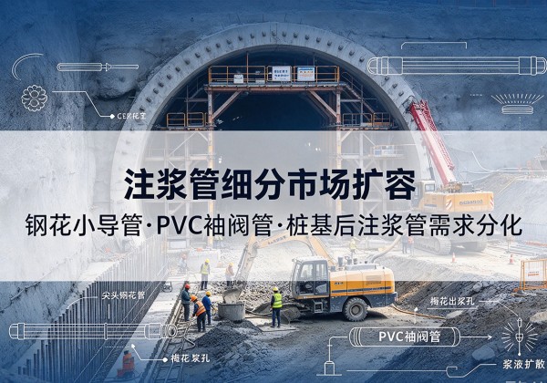 资溪注浆管细分市场扩容，隧道钢花小导管、PVC 袖阀管、桩基后注浆管需求分化